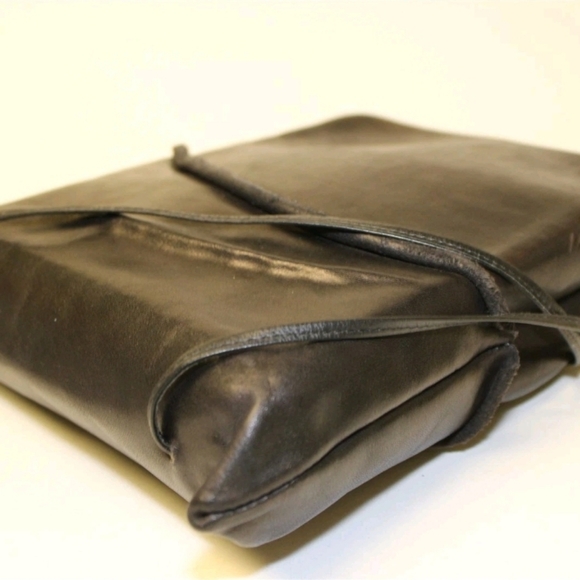 Deborah Einbender Sculpted Crossbody Bag DL Einbender Pursona Black Leather Bag - Picture 10 of 14